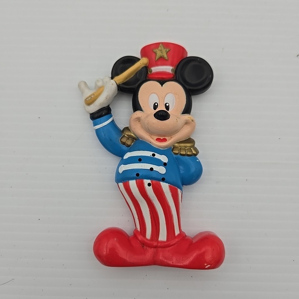 Vintage Mickey Mouse Toy Applause Disney Band Leader Salute Figure PVC